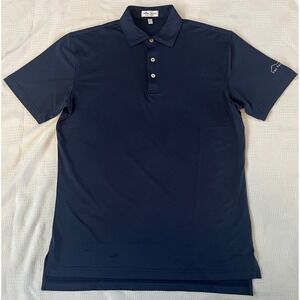 Peter Millar Polo Shirt Mens Small Blue Summer Comfort